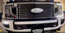 Load image into Gallery viewer, Pic of the Limitless C-Ring and LED Fog Light Strobe/Warning/Emergency Light kit that fits 2017-2019 Ford Super Duty F250/F350 trucks