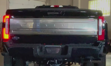 Video of the Limitless Taillight Running Strobe/Warning/Emergency Light kit that fits 2023-Present Ford Super Duty F250/F350 Alumiduty trucks 