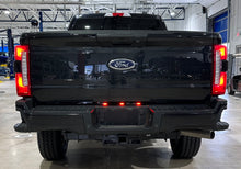 Load image into Gallery viewer, Rear pic of the Limitless Dually Rear Bumper Running Light Plug and Play Harness that fits 2023-Present Ford Super Duty F250/F350 trucks