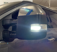 Load image into Gallery viewer, 2017-2022 Ford Super Duty / Alumduty and 2015-2020 Ford F150 MIrror Spot Override Harness Front Side Pic